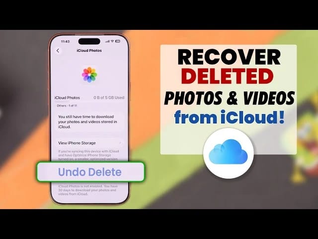 How to recover deleted photos from iCloud