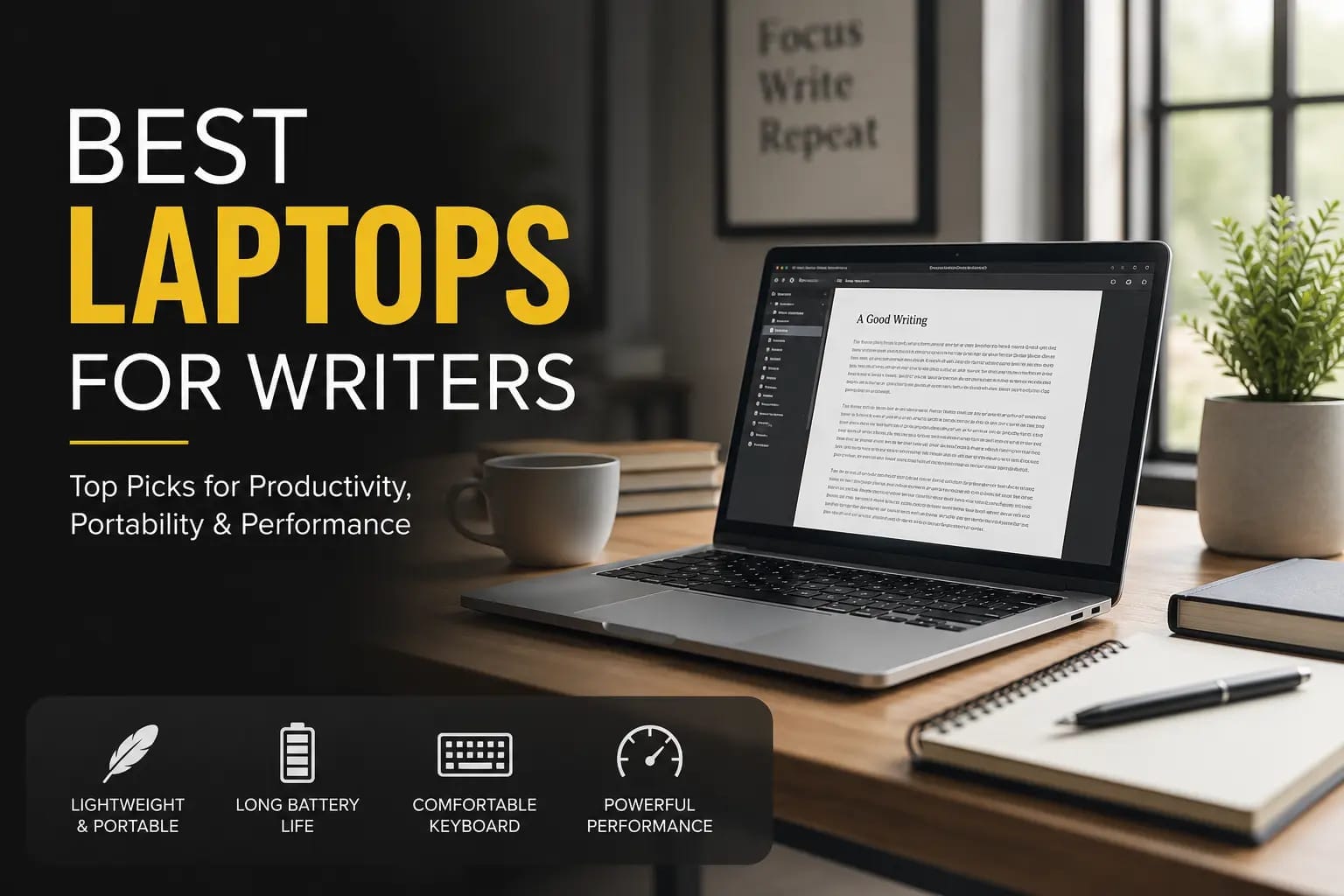 best laptops for writers