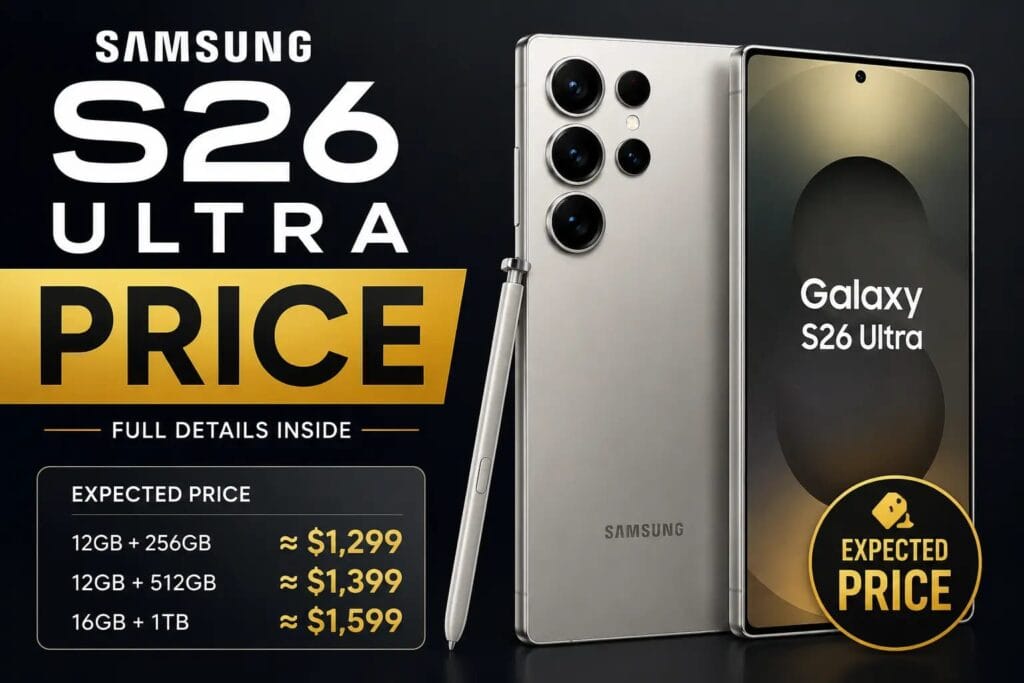 samsung galaxy s26 ultra price