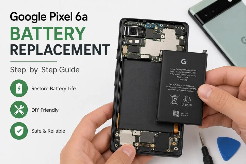 google pixel 6a battery replacement