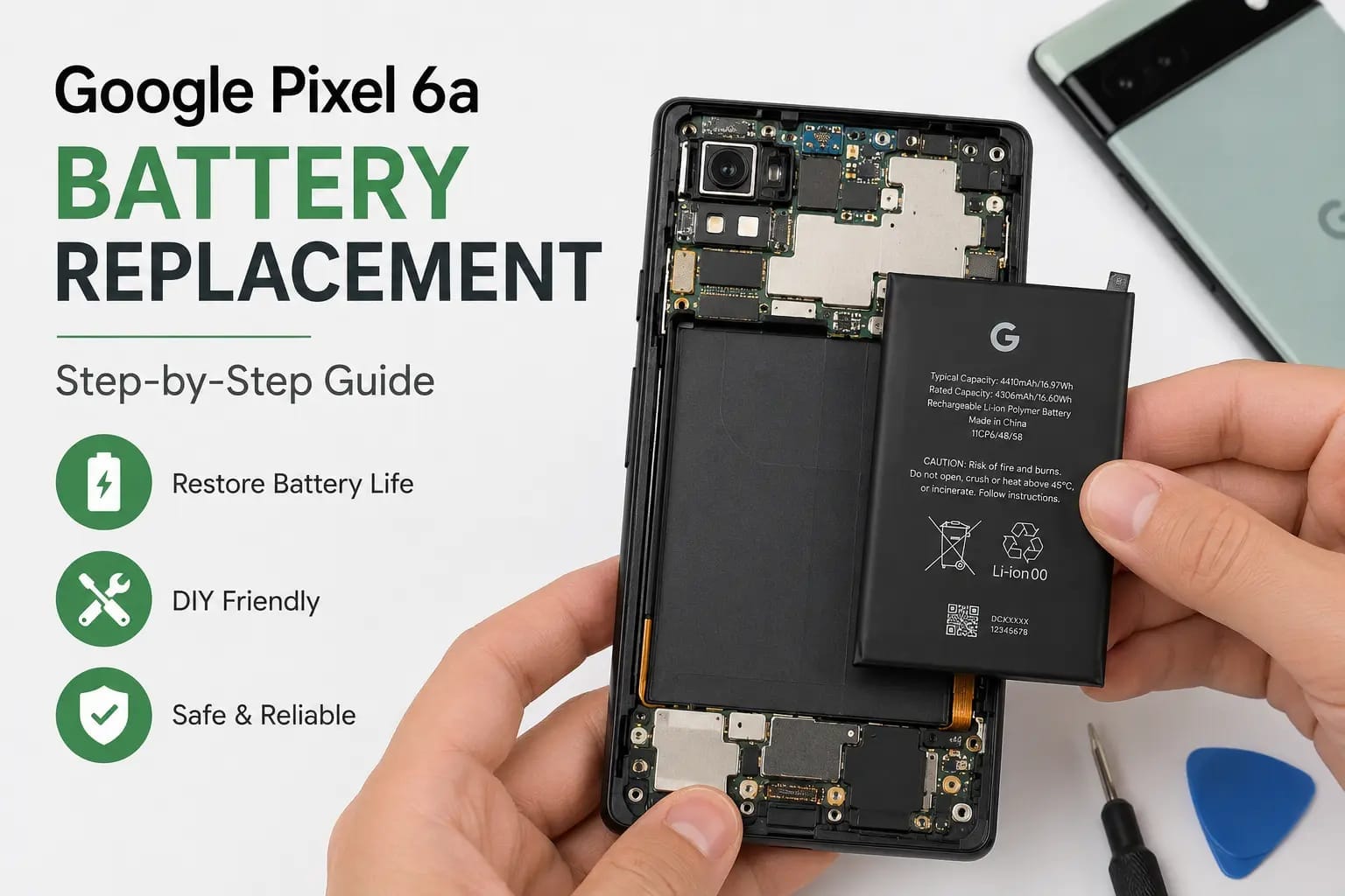 google pixel 6a battery replacement