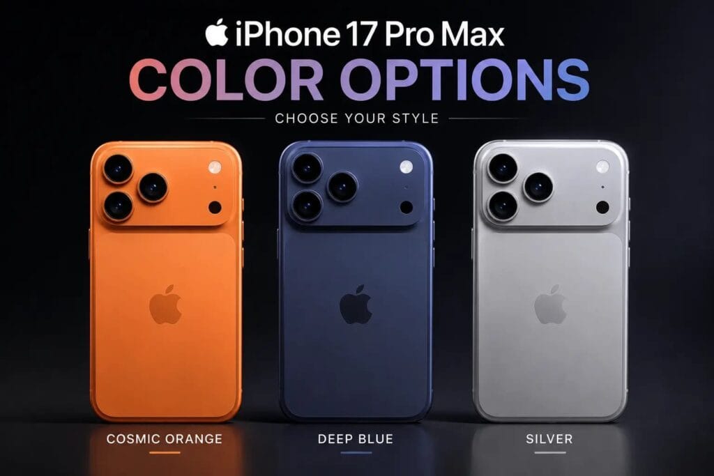 iphone 17 pro max color options